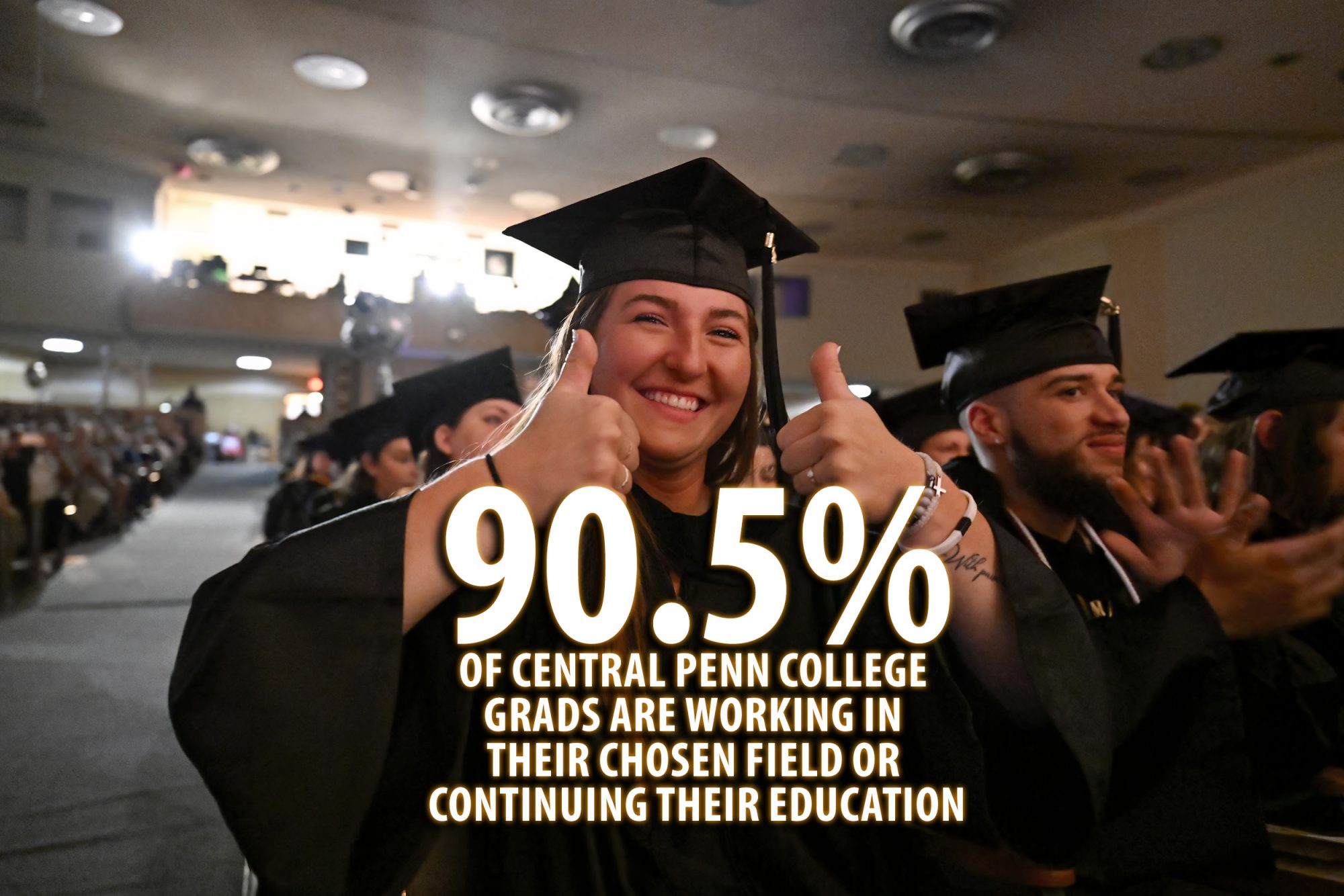 90.5% of Central Penn College Grads Are Working in their Chosen Field or Continuing their Education 
