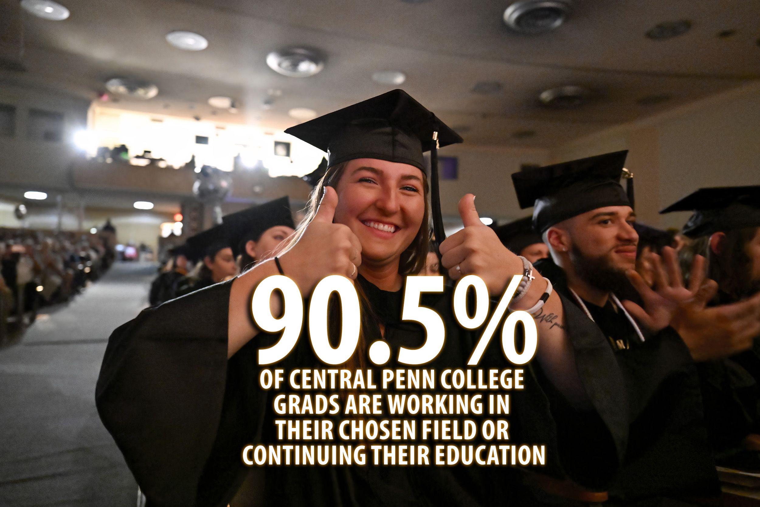 90.5% of Central Penn College Grads Are Working in their Chosen Field or Continuing their Education\u00a0