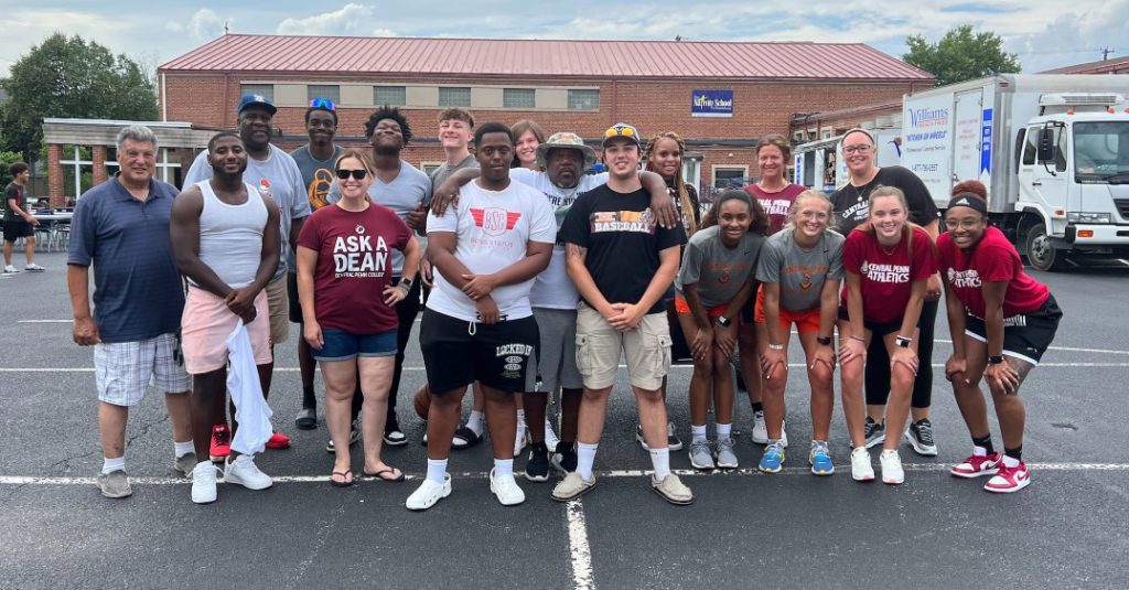 Central Penn College Athletes volunteer with Native School in Harrisburg