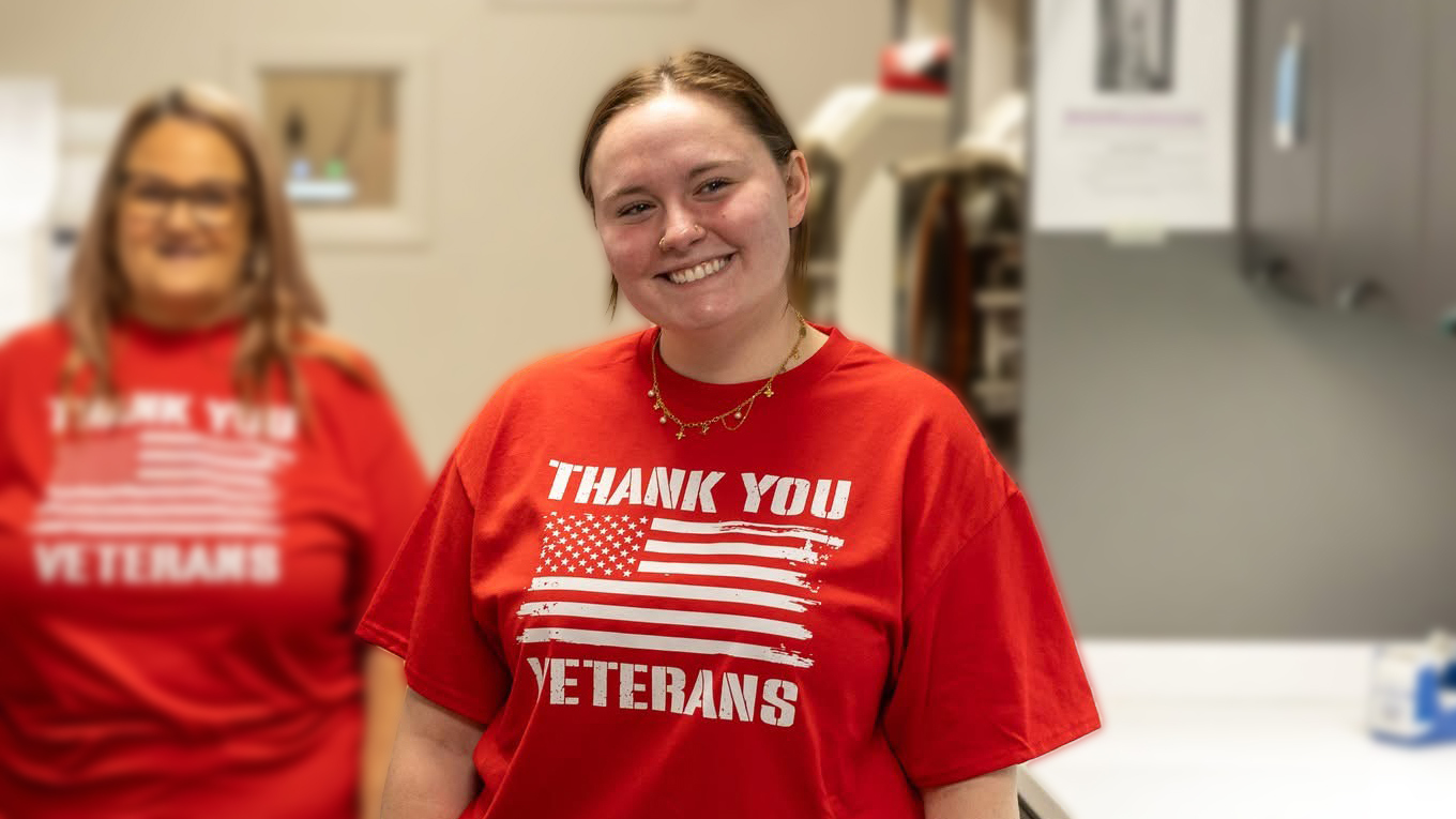 Central Penn College dental assisting students volunteer for Veteran dental health.