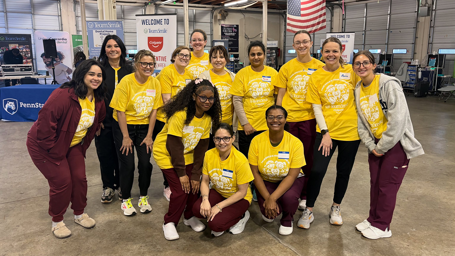 Central Penn College Dental Assisting Students at TeamSmile Event